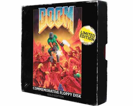 Doom Replik Floppy Disk Gold Plated Limited Edition Fanattik