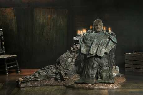 Friday the 13th: The Game diorama Trenchcoat with Spikes Inferno Room Deluxe Set NECA