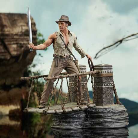 Indiana Jones et le Temple maudit Deluxe Gallery statuette PVC Rope Bridge Diamond Select