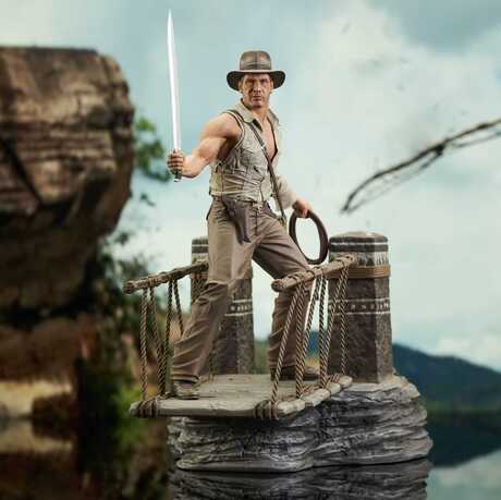 Indiana Jones et le Temple maudit Deluxe Gallery statuette PVC Rope Bridge Diamond Select