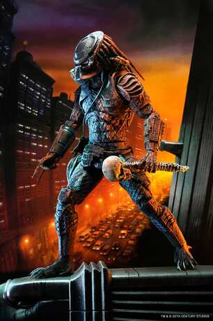Predator 2 figurine City Hunter Poster Series NECA