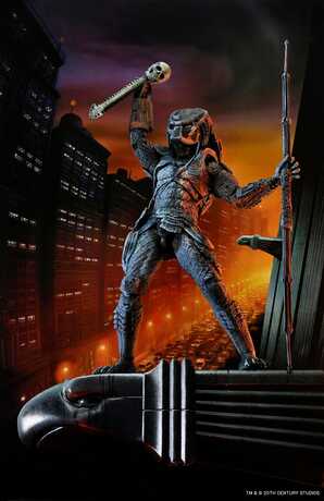 Predator 2 figurine City Hunter Poster Series NECA