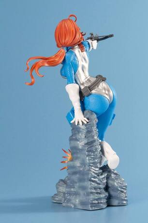 G.I. Joe Bishoujo statuette PVC 1/7 Scarlett 25th Anniversary Blue Color Ver. Kotobukiya