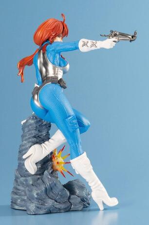 G.I. Joe Bishoujo statuette PVC 1/7 Scarlett 25th Anniversary Blue Color Ver. Kotobukiya