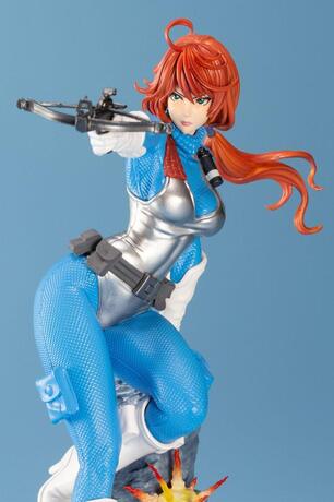 G.I. Joe Bishoujo statuette PVC 1/7 Scarlett 25th Anniversary Blue Color Ver. Kotobukiya