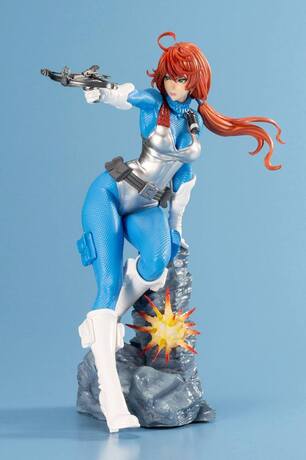 G.I. Joe Bishoujo statuette PVC 1/7 Scarlett 25th Anniversary Blue Color Ver. Kotobukiya