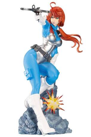 G.I. Joe Bishoujo statuette PVC 1/7 Scarlett 25th Anniversary Blue Color Ver. Kotobukiya