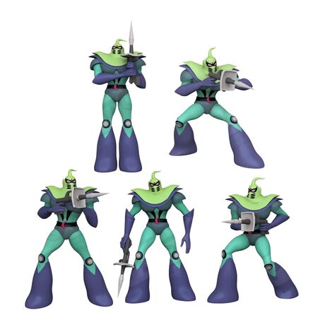 Goldorak Soldats Vega Grendizer Vega soldiers Pack 6 figures Plastoy