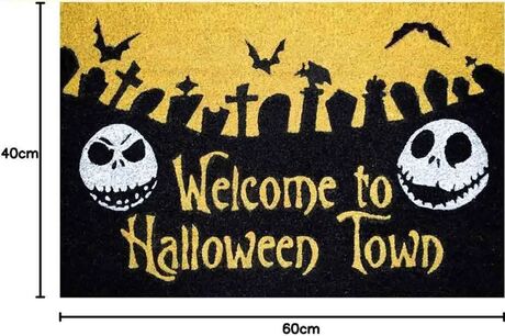 The Nightmare Before Christmas Halloween Town Doormat Grupo Erik