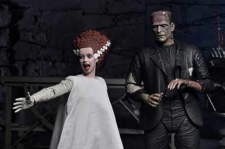 Universal Monsters 2 pack figurines Bride of Frankenstein 90th Anniversary The Monster & His Mate NECA