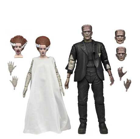 Universal Monsters 2 pack figurines Bride of Frankenstein 90th Anniversary The Monster & His Mate NECA