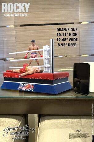 Rocky Over Drago Through The Ropes 1/10 Statue Slystalloneshop