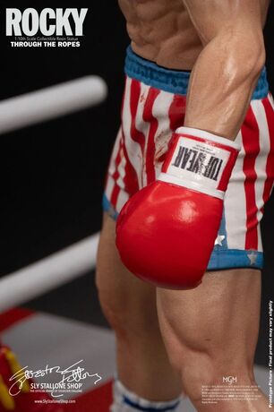 Rocky Over Drago Through The Ropes 1/10 Statue Slystalloneshop