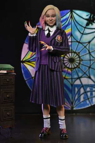 Wednesday Pack de 2 figurines Mercredi Addams (Nevermore Uniform) and Enid  NECA