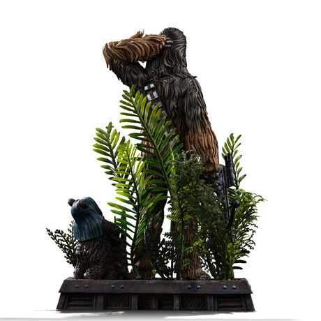 Star Wars Episode VI Art Scale Statue 1/10 Chewbacca and Tokkat Iron Studios