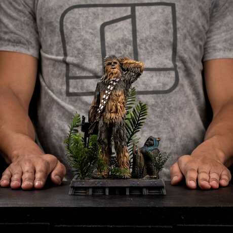 Star Wars Episode VI Art Scale Statue 1/10 Chewbacca and Tokkat Iron Studios