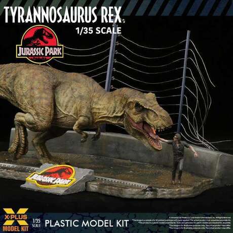 Jurassic Park T-rex 1/35 mkit Maquette X-PLUS