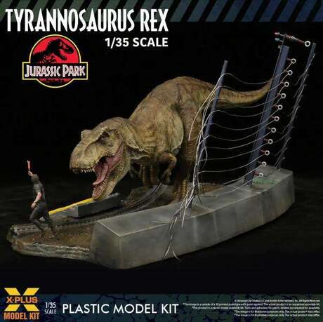 Jurassic Park T-rex 1/35 mkit Maquette X-PLUS