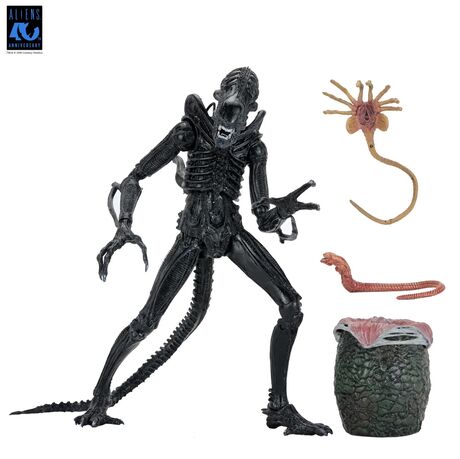 Aliens figurine Ultimate 40th Anniversary Warrior Xenomorph Black NECA