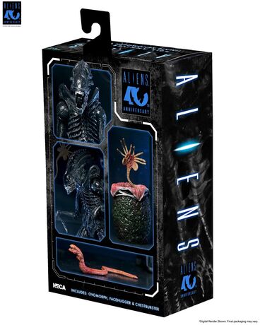 Aliens figurine Ultimate 40th Anniversary Warrior Xenomorph Black NECA