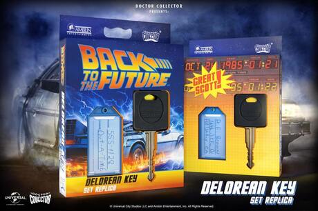 Retour vers le Futur réplique 1/1 clé de voiture DeLorean Doctor Collector