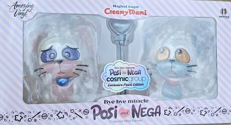 Magical Angel Creamy Mami statuette 1:1 Amazing Vinyl Posi et Nega "Exclusive Pearl Edition" Immortals Collectibles