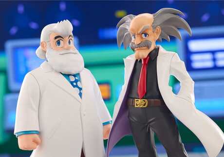 Mega Man pack 2 figurines PVC Oshi Works Dr. Wily & Dr. Light Kotobukiya