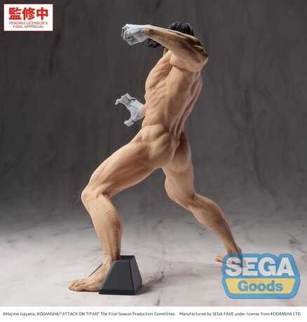 Attack On Titan Eren Yeager Attack Titan Gigantix Figure Sega Prize