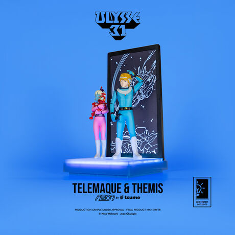 Ulysse 31 Statue Telemaque Themis & Nono NEON TSUME