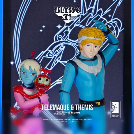 Ulysse 31 Statue Telemaque Themis & Nono NEON TSUME