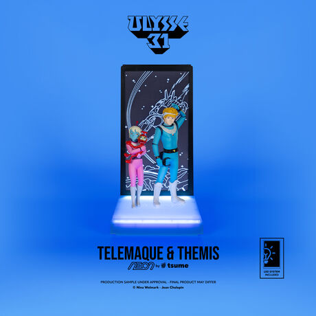 Ulysse 31 Statue Telemaque Themis & Nono NEON TSUME
