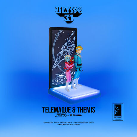 Ulysse 31 Statue Telemaque Themis & Nono NEON TSUME