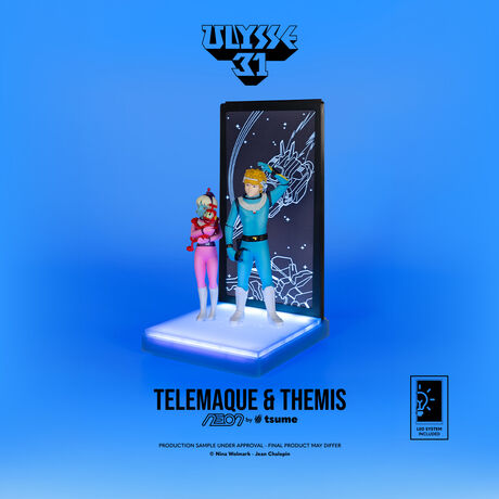 Ulysse 31 Statue Telemaque Themis & Nono NEON TSUME