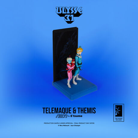 Ulysse 31 Statue Telemaque Themis & Nono NEON TSUME