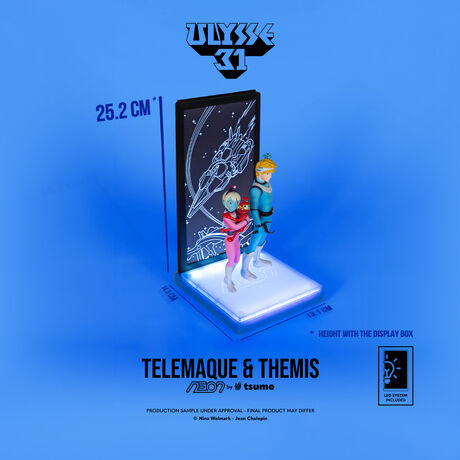 Ulysse 31 Statue Telemaque Themis & Nono NEON TSUME