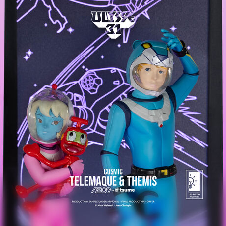 Ulysse 31 Statue Telemaque Themis & Nono "version Cosmic" NEON TSUME