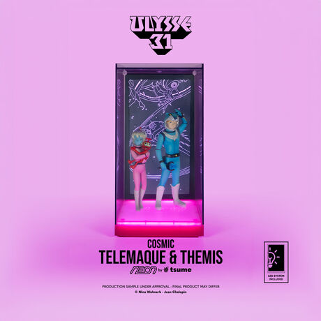 Ulysse 31 Statue Telemaque Themis & Nono "version Cosmic" NEON TSUME