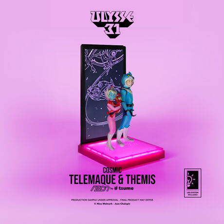 Ulysse 31 Statue Telemaque Themis & Nono "version Cosmic" NEON TSUME