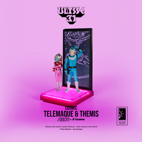 Ulysse 31 Statue Telemaque Themis & Nono "version Cosmic" NEON TSUME