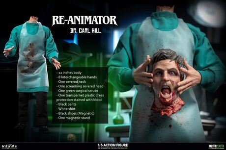 RE-ANIMATOR Doctor Carl Hill 1/6 Action Figure ÉDITION STANDARD Infinite Statue