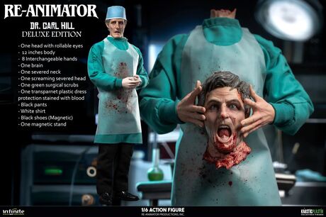 RE-ANIMATOR Doctor Carl Hill 1/6 Action Figure ÉDITION DELUXE Infinite Statue