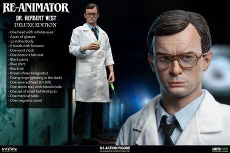 RE-ANIMATOR Doctor Herbert West 1/6 Action Figure ÉDITION DELUXE Infinite Statue
