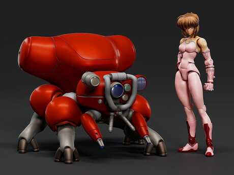 Ghost in the Shell Plastic Model Kit PLAMAX minimum factory Motoko Kusanagi avec Fuchikoma Max Factory