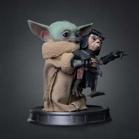 The Mandalorian & Grogu Grogu Collection statuette Grogu No Squeezy Iron Studios