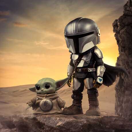 The Mandalorian & Grogu MiniCo figurine The Mandalorian and Grogu Iron Studio