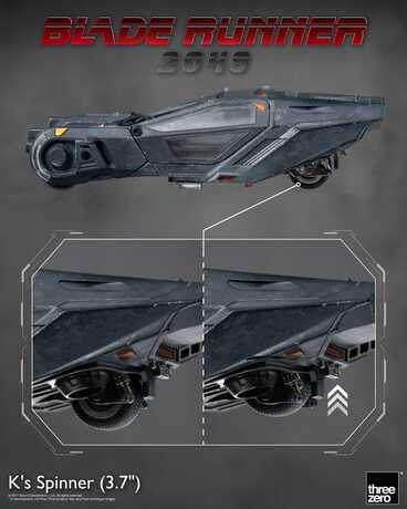 Blade Runner 2049 véhicule DK's Spinner THREEZERO
