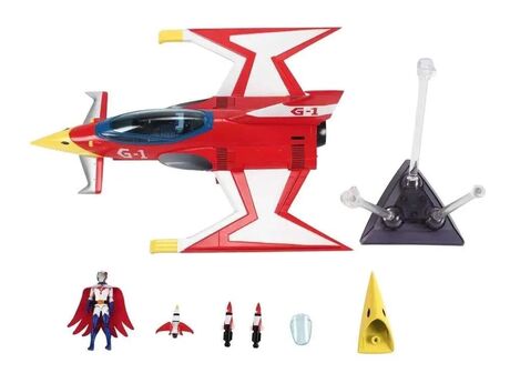 La bataille des planetes Gatchaman II figurine avec véhicule 1/24 G-1 Eagle Sharp & Ken The Eagle Ramen toy