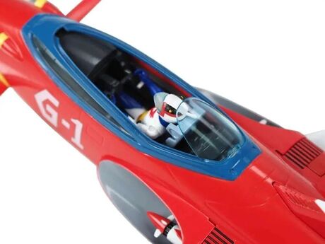 La bataille des planetes Gatchaman II figurine avec véhicule 1/24 G-1 Eagle Sharp & Ken The Eagle Ramen toy
