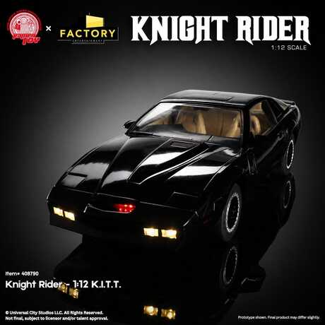 Knight Rider figurine 1/12 K.I.T.T. avec Michael Knight Ramen toy