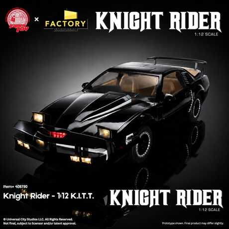 Knight Rider figurine 1/12 K.I.T.T. avec Michael Knight Ramen toy
